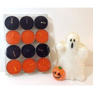 Halloween Ghost Jack-o'-lantern Candle & Tealight Candles Decorations